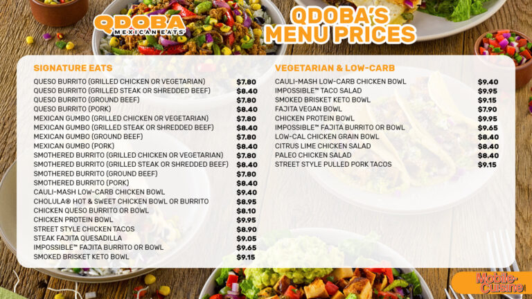 Qdoba Menu