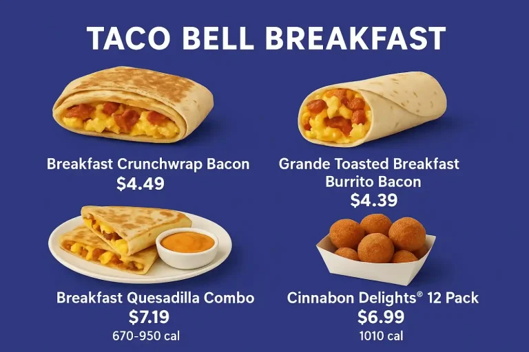 Taco Bell Breakfast Menu