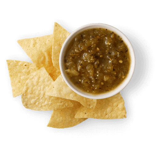 CHIPS & TOMATILLO-GREEN CHILI SALSA
Medium
$2.75 555 cal

